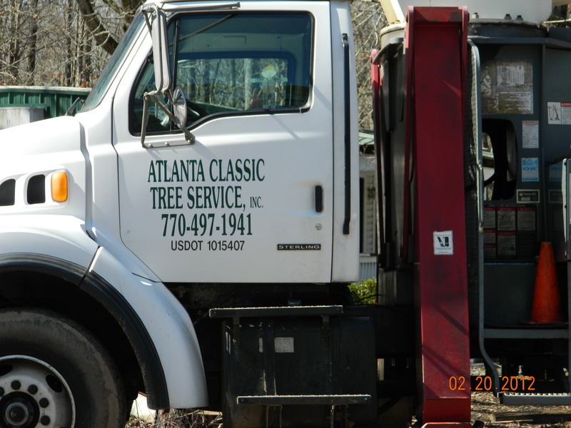 Atlanta Classic Tree Service truck in urban setting