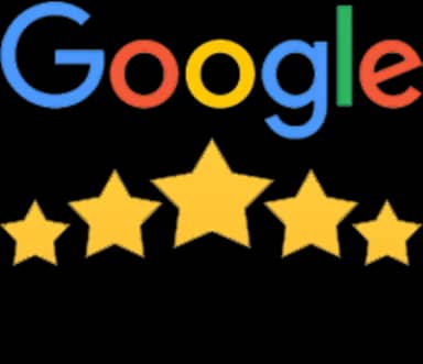 Google five-star customer rating graphic