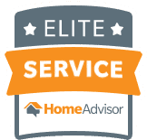 HomeAdvisor Elite Service badge for trusted professionals