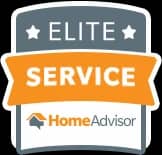 HomeAdvisor Elite Service badge for trusted professionals